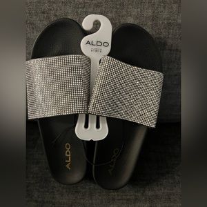 ALDO Size 8 bling platform sandals